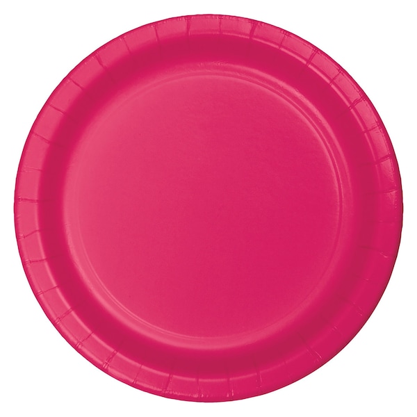 Touch Of Color 7" Hot Magenta Pink Dessert Plates 240 PK 79177B - main